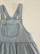 Load image into Gallery viewer, H&amp;M • Striped Denim Overall Dress
