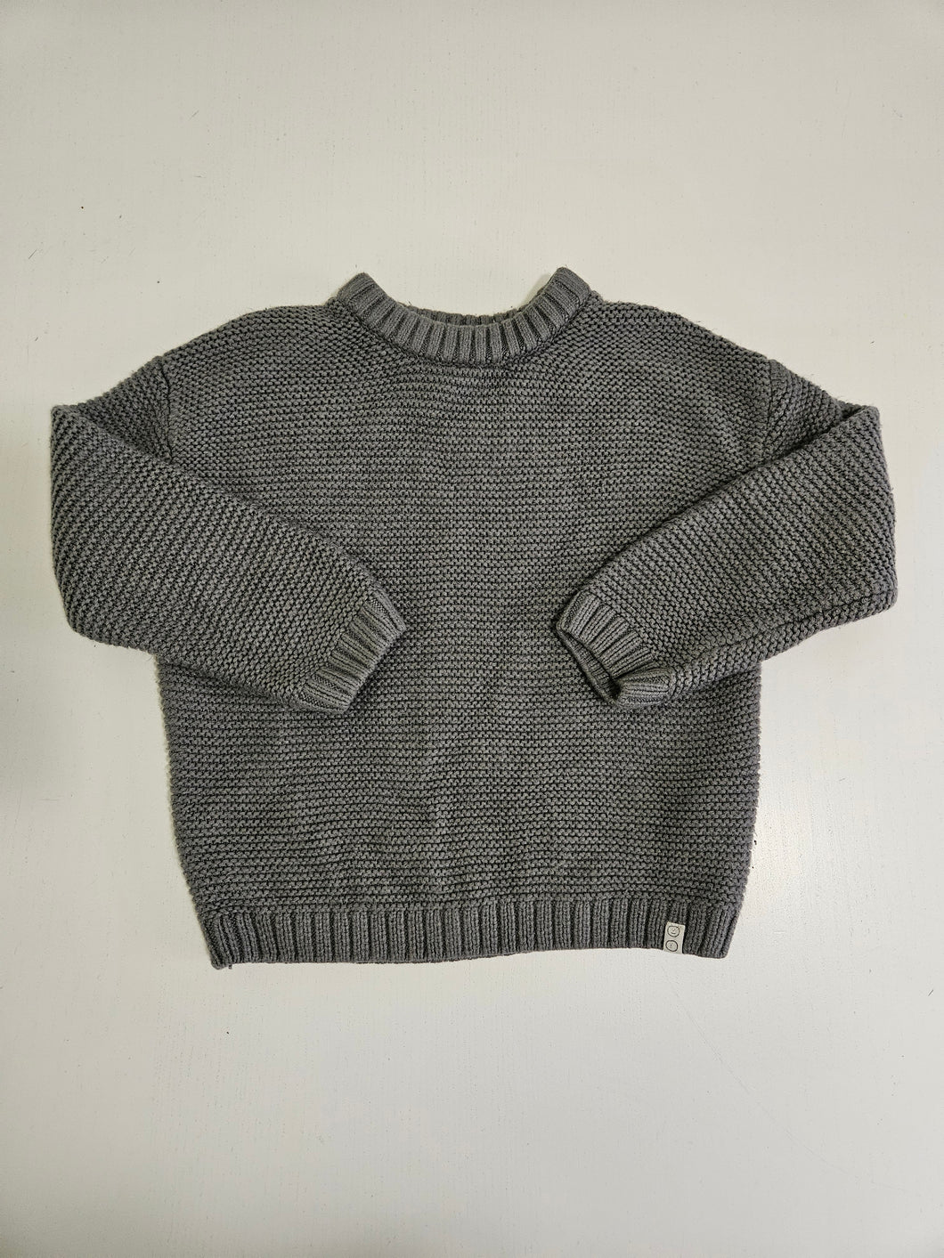 Zara • Smokey Grey Knit Sweater