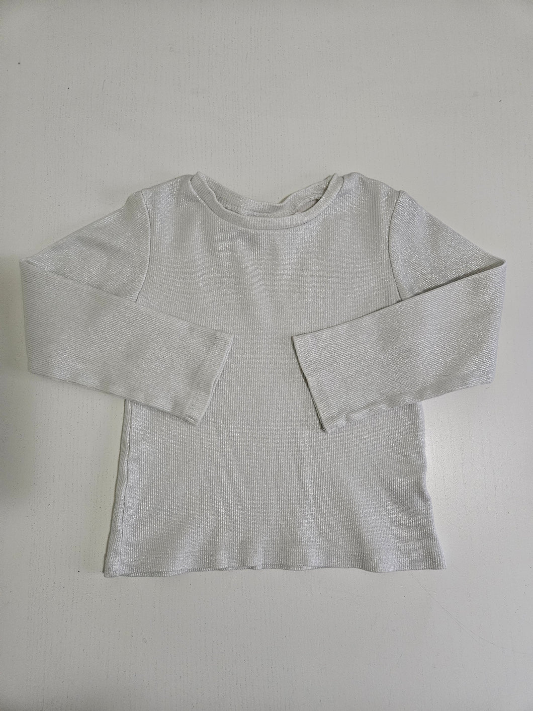 Zara • Metallic Ribbed Shirt