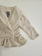 Load image into Gallery viewer, Baby Gap • Beige Frilly Cardigan
