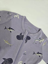 Load image into Gallery viewer, Kyte Baby • Taro Shark Sleeper
