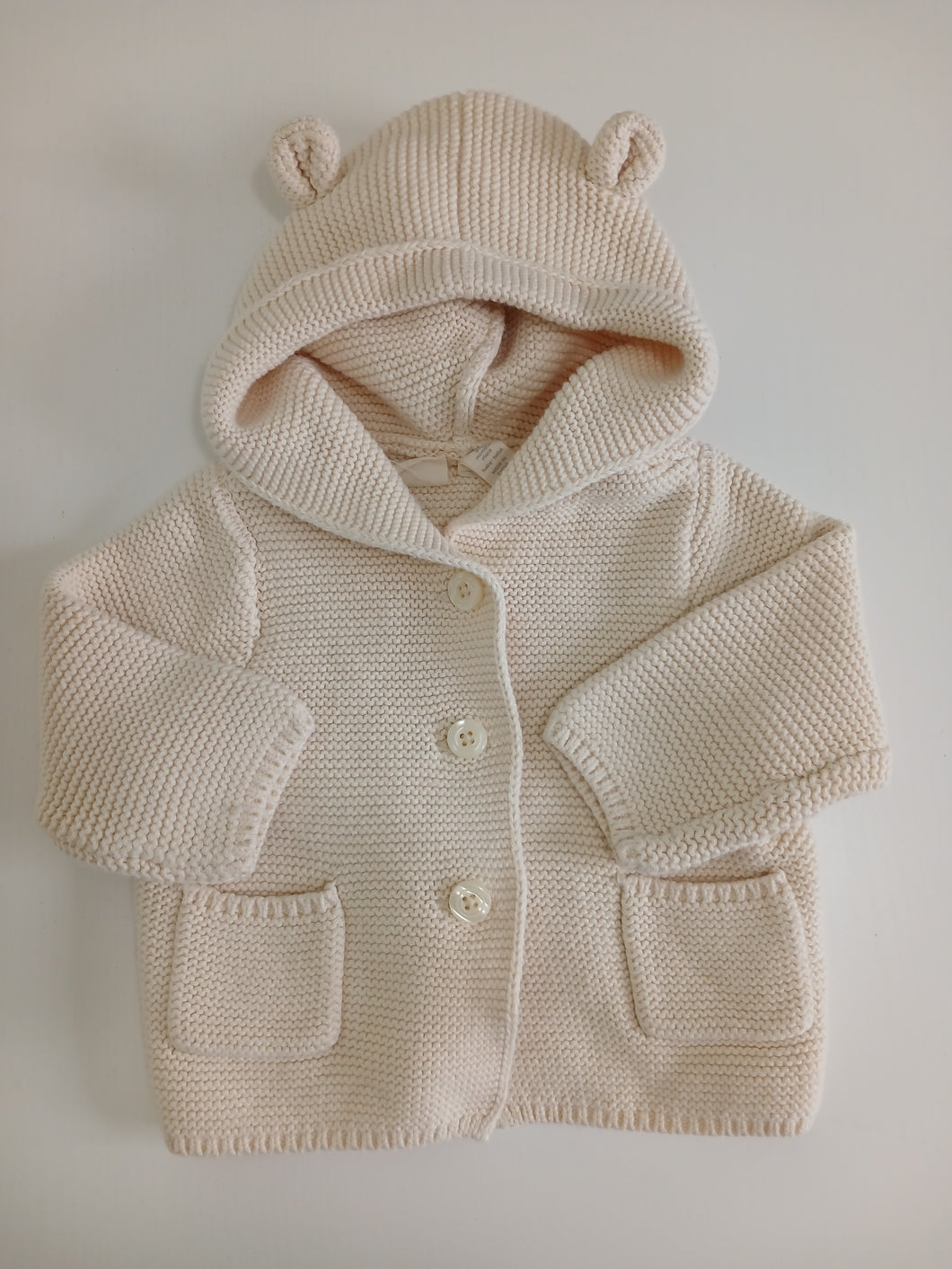 <b>Baby Gap</b> Cream Bear Knit Sweater
