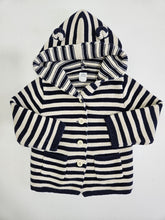 Cargar imagen en el visor de la galería, Baby Gap • Heart Striped Bear Knit Sweater
