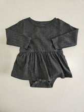 Load image into Gallery viewer, Mini Mioche • Skirted Charcoal Bodysuit
