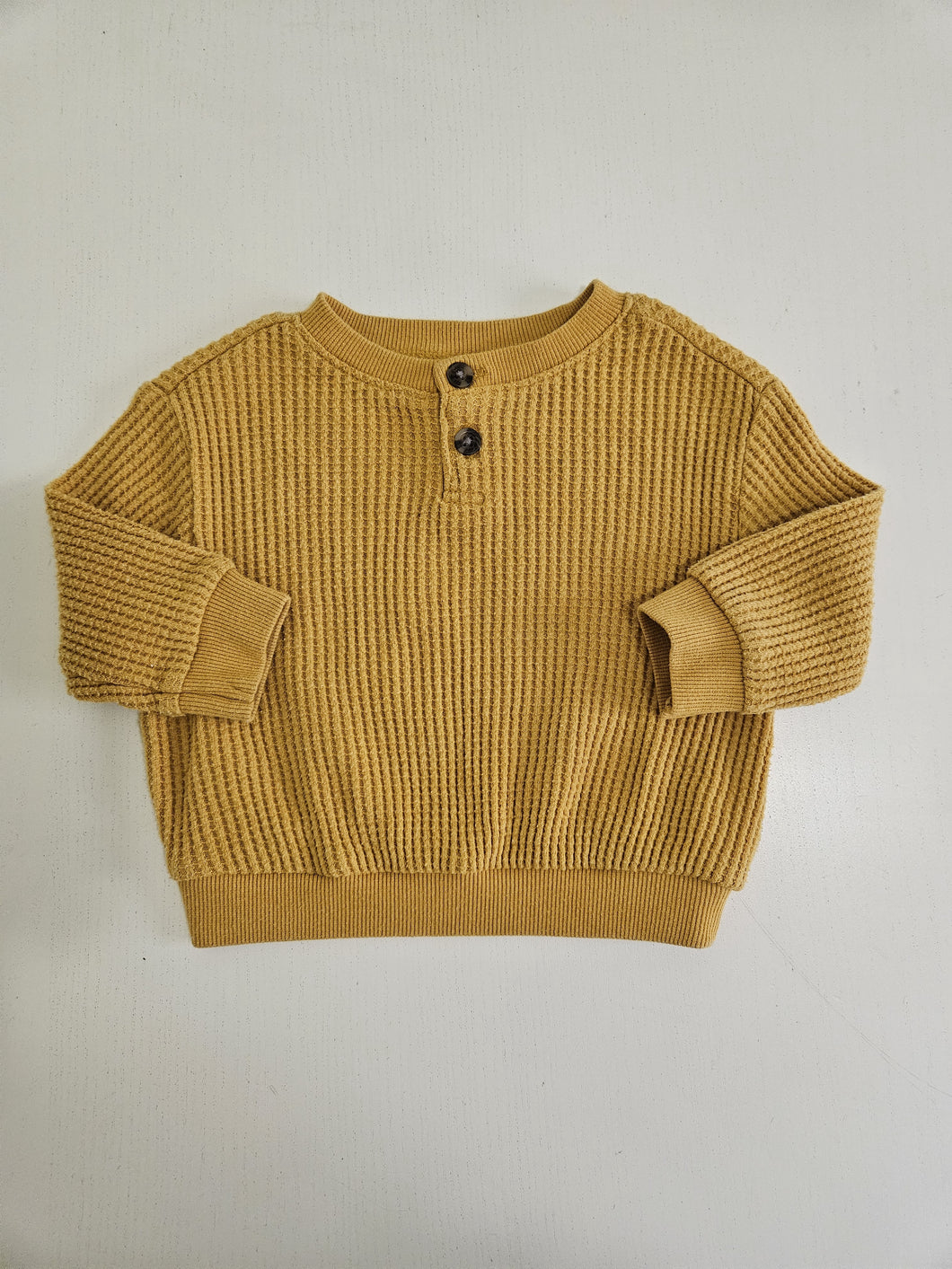 Old Navy • Mustard Waffleknit Shirt