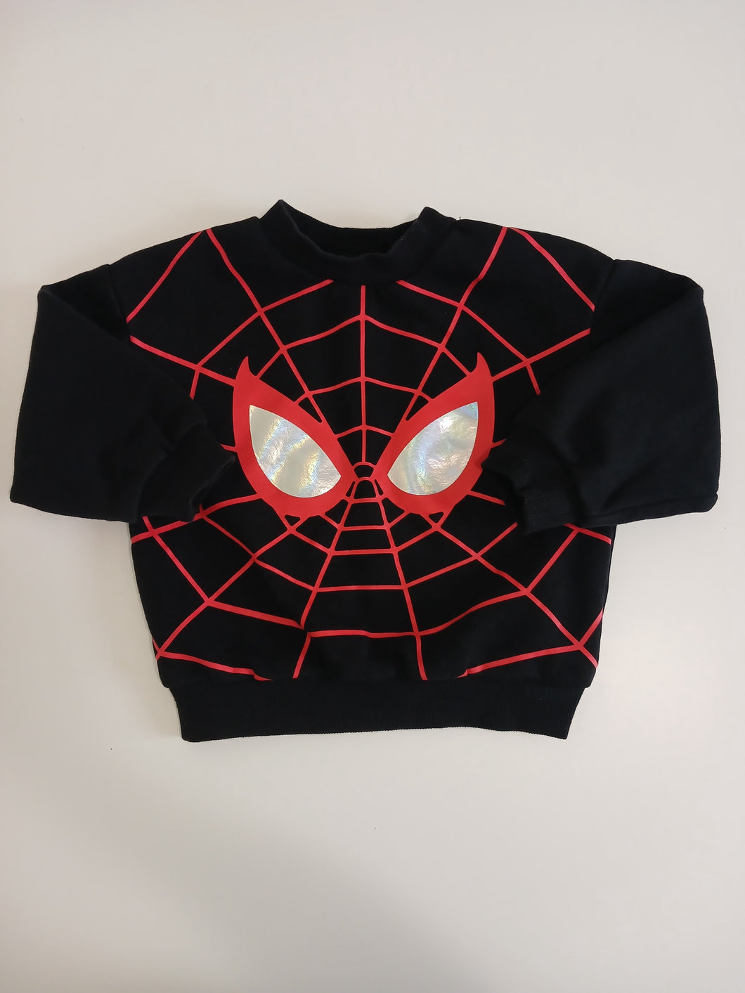 <b>H&M</b> Holographic Eyes Spiderman Pullover Sweater