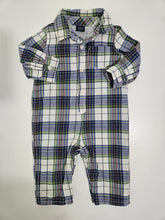 Cargar imagen en el visor de la galería, Baby Gap • Cotton Lined Plaid Romper

