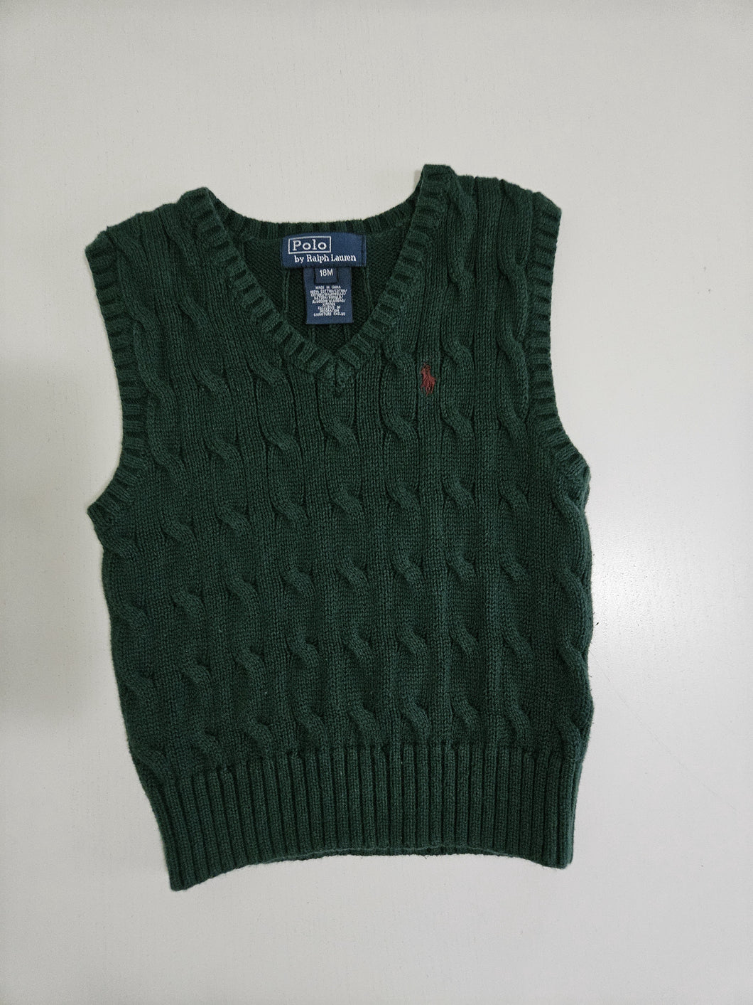 Ralph Lauren • Pine Cableknit Vest