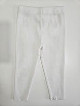 Load image into Gallery viewer, Ralph Lauren • White Ribbed Leggings
