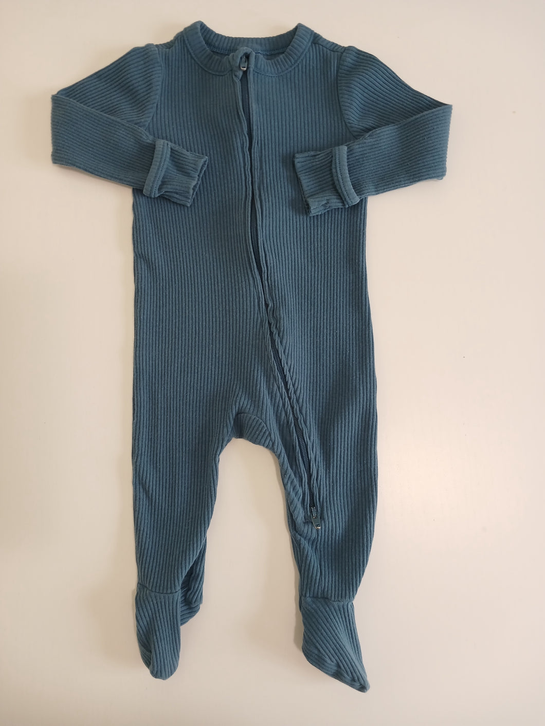 <b>OldNavy</b> Aegean Blue Ribbed 2-Way Zip Sleeper