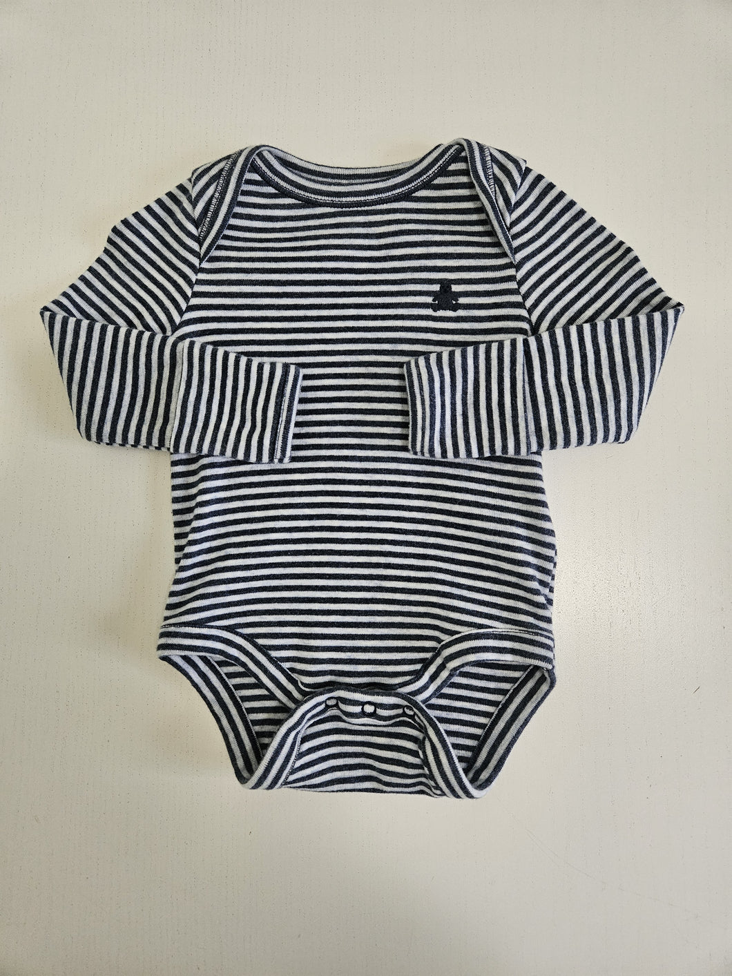 Baby Gap • Blue Striped Bodysuit 2