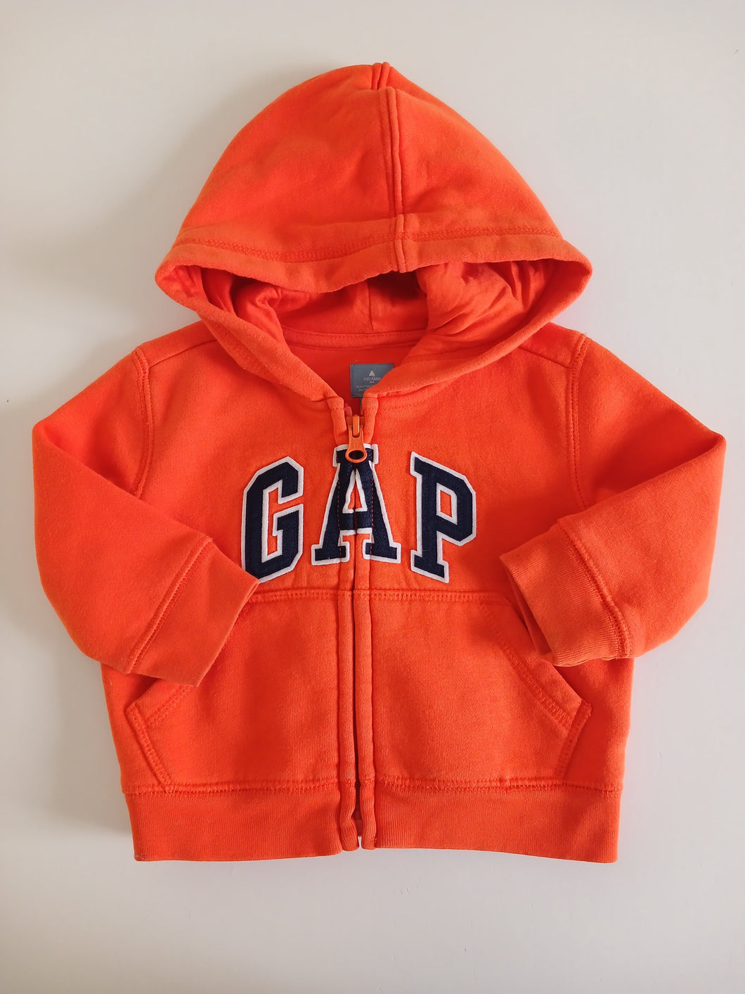 <b>Baby Gap</b> Orange Zip Sweater