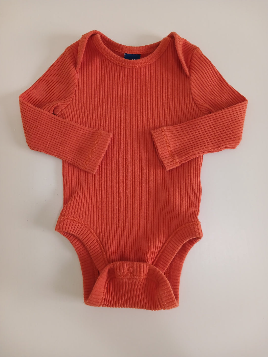<b>Old Navy</b> Ribbed Burnt Orange Bodysuit