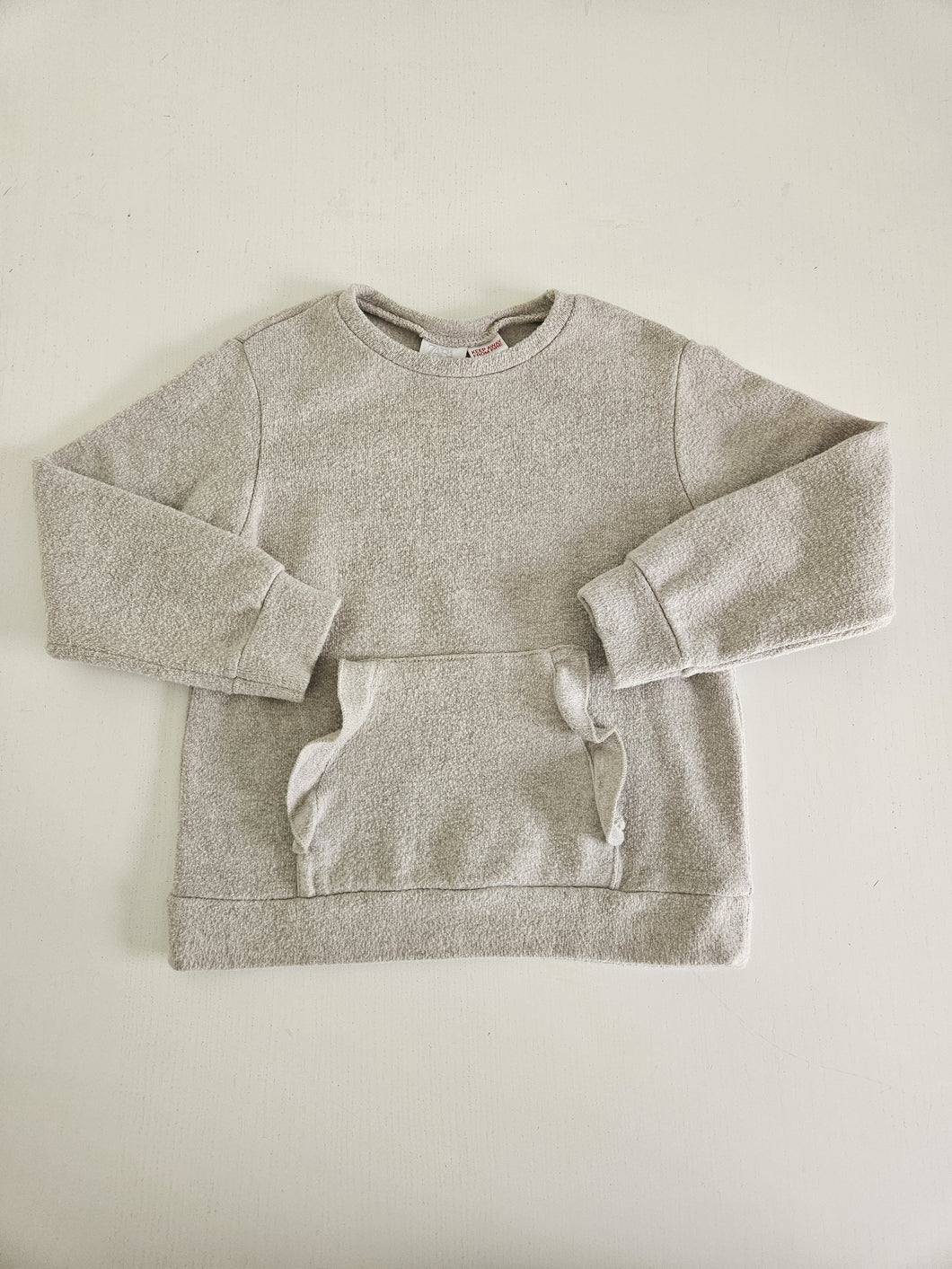 Zara • Beige Frilly Pocket Pullover