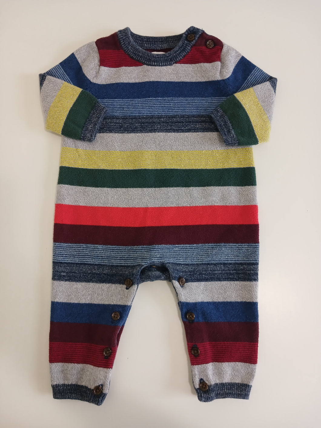 <b>Baby Gap</b> Striped Knit Onepiece Outfit