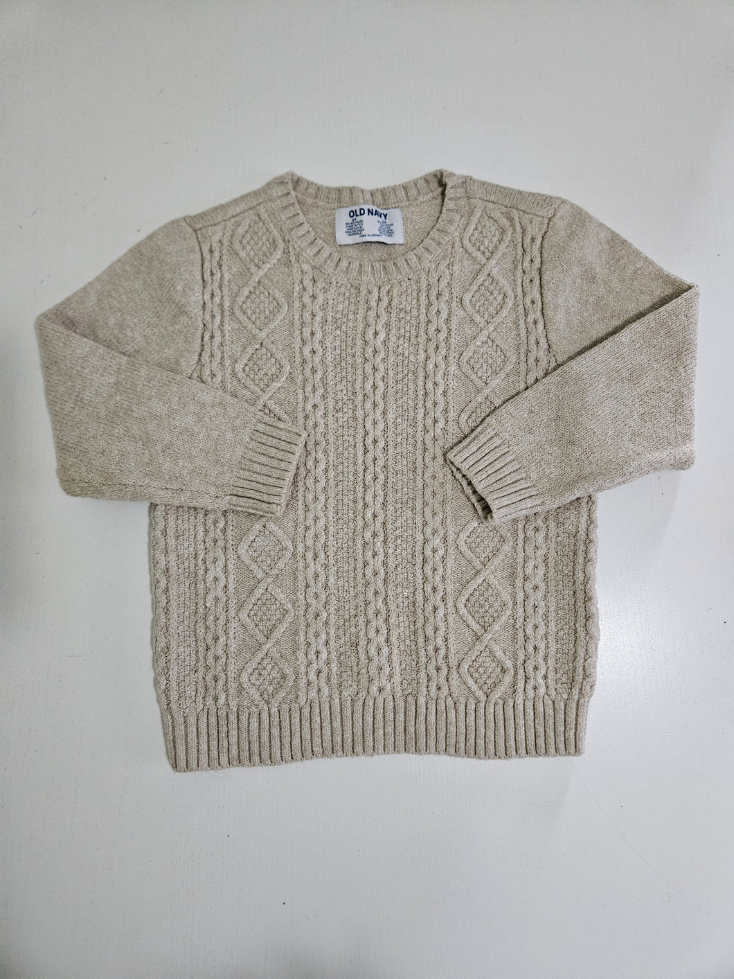 Old Navy • Tan Cableknit Sweater