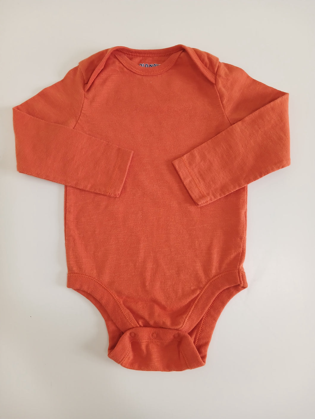 <b>Old Navy</b> Solid Orange Bodysuit