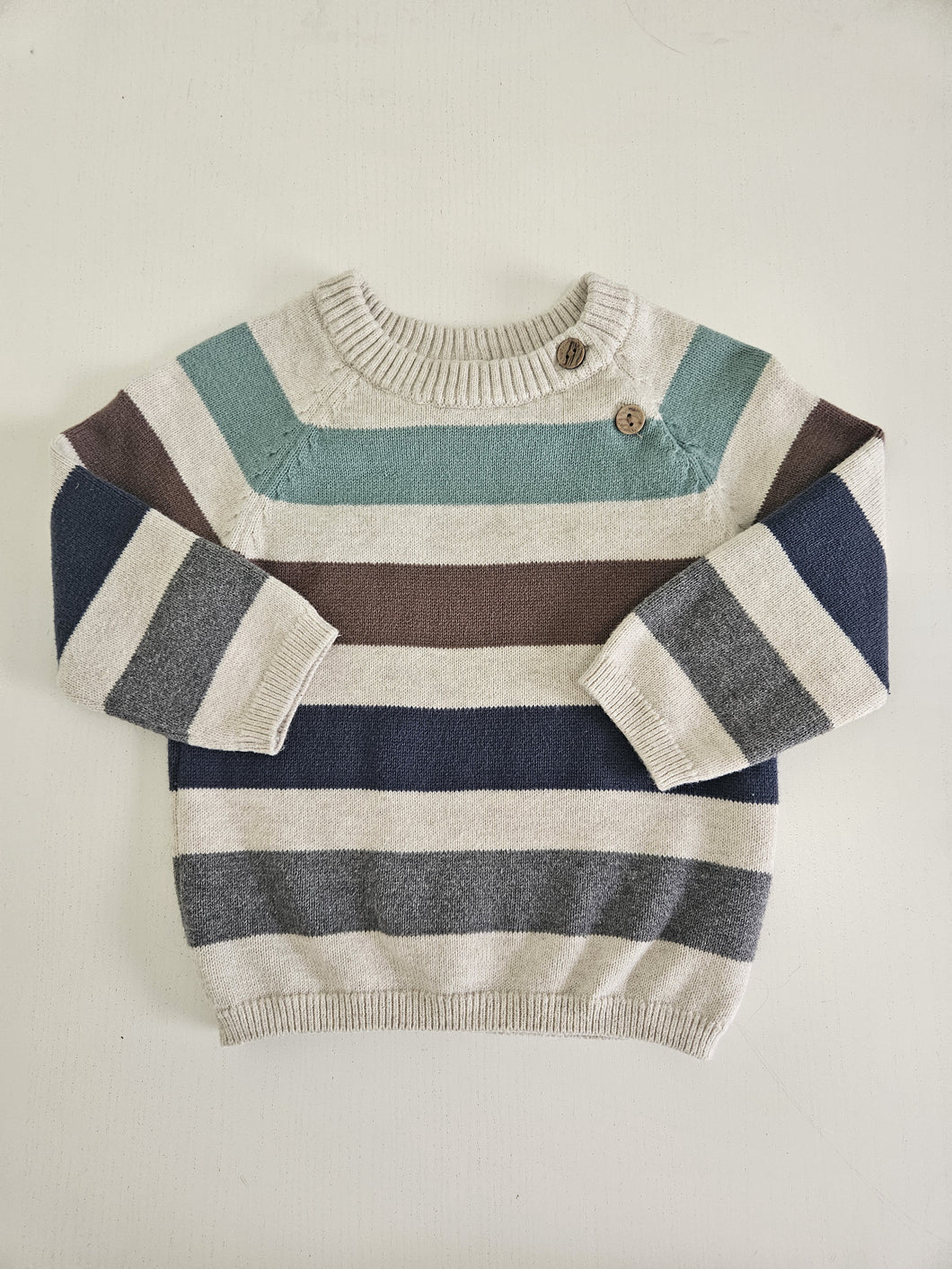 H&M • Striped Knit Pullover Sweater