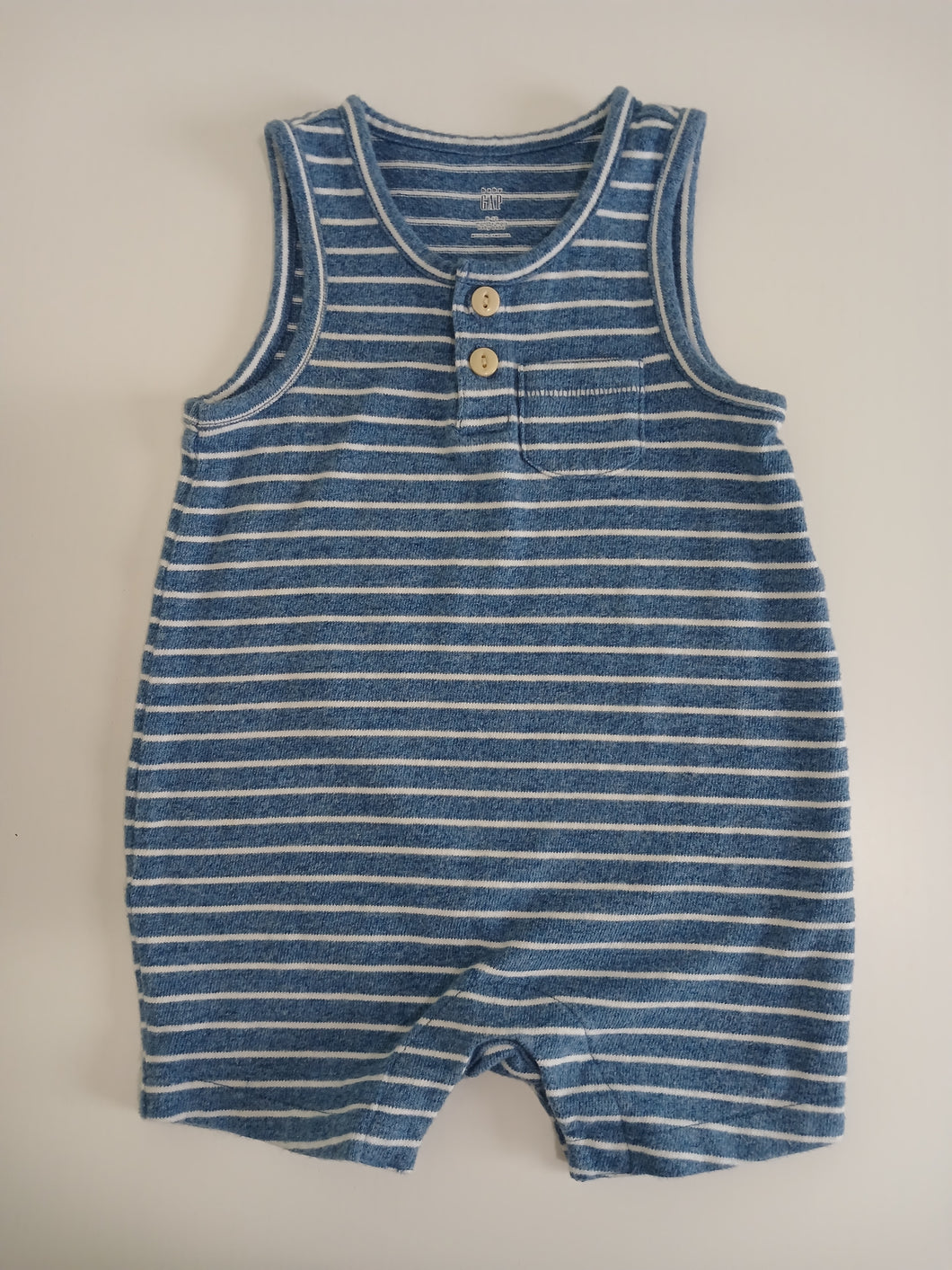<b>Baby Gap</b> Striped Pocket Romper