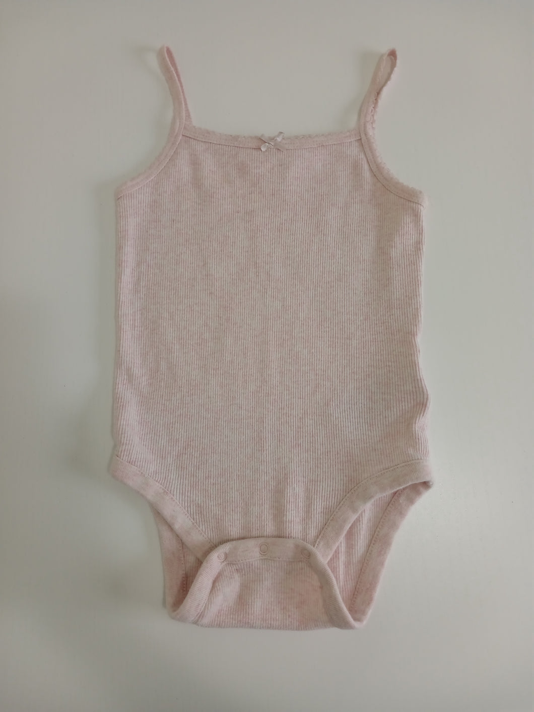 <b>Baby Gap</b> Pink Ribbed Tank Bodysuit 2