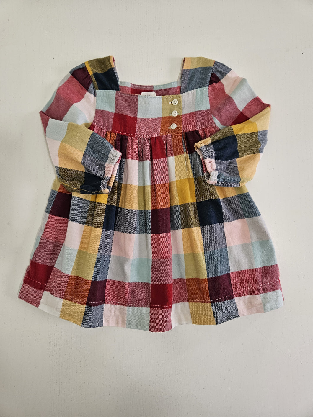 Baby Gap • Colorblock Plaid Dress