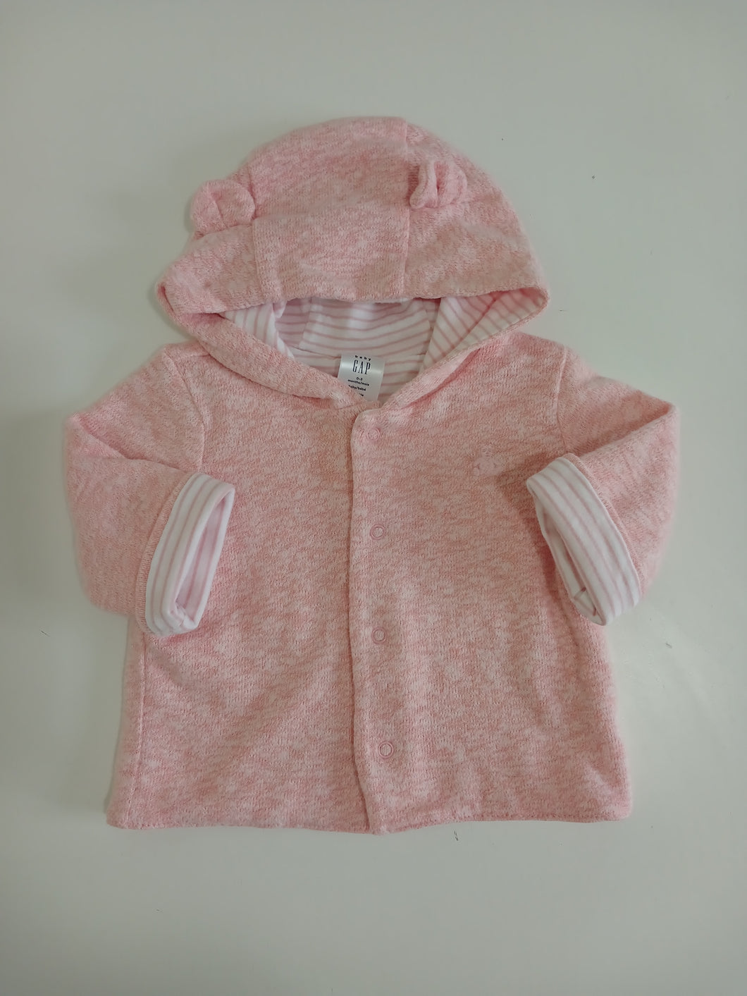 <b>Baby Gap</b> Pink & Stripe Reversible Sweater