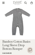 Cargar imagen en el visor de la galería, Nest Basics • Grey Romper
