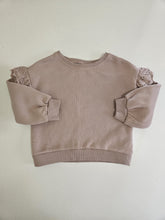 Load image into Gallery viewer, Zara • Chalk Pink Frilly Sleeve Sweater
