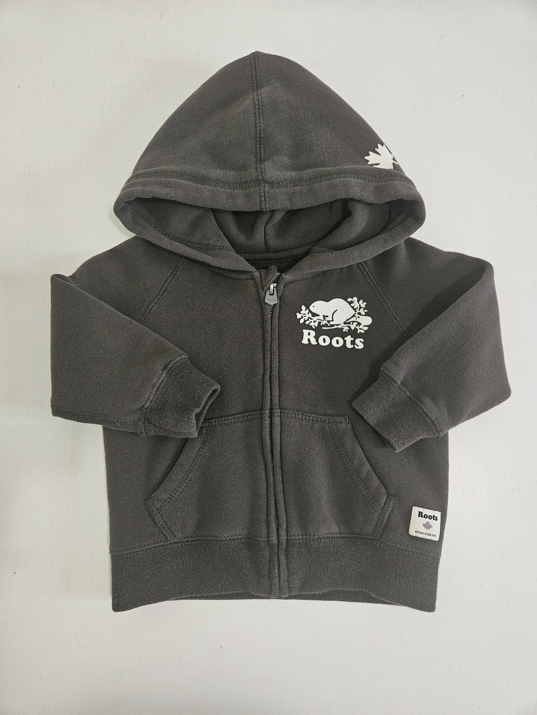 ROOTS • Grey-Brown Zip Hoodie