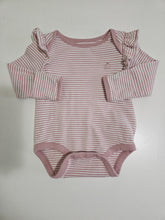 Cargar imagen en el visor de la galería, Baby Gap • Striped Frilly Bodysuit
