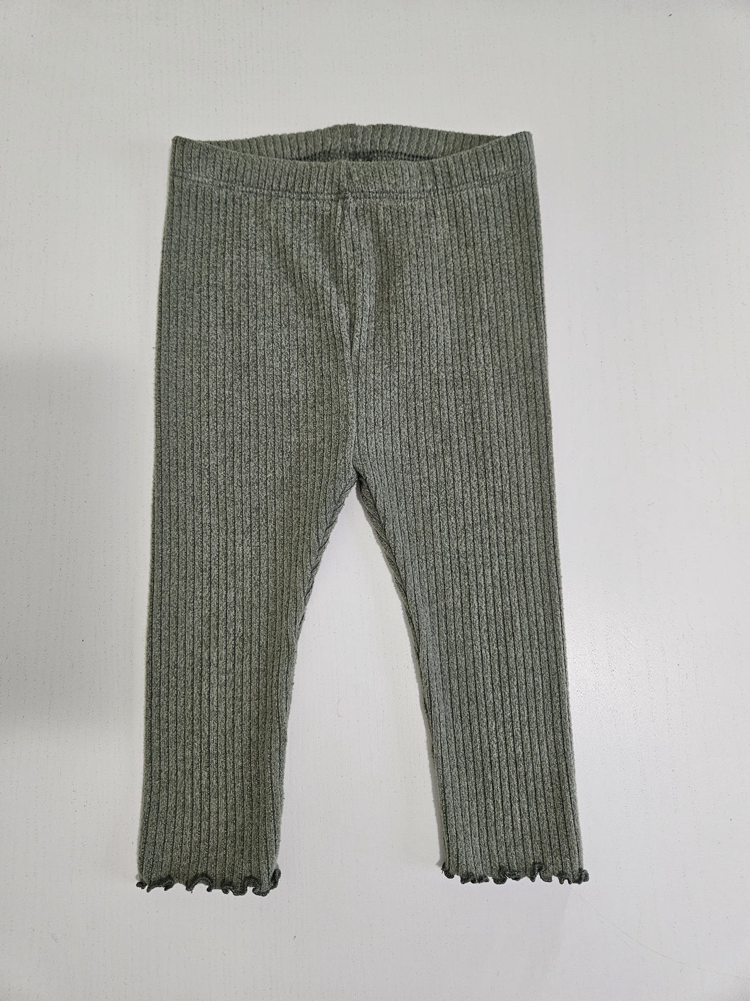 Old Navy • Soft Evergreen Ribbed Leggings