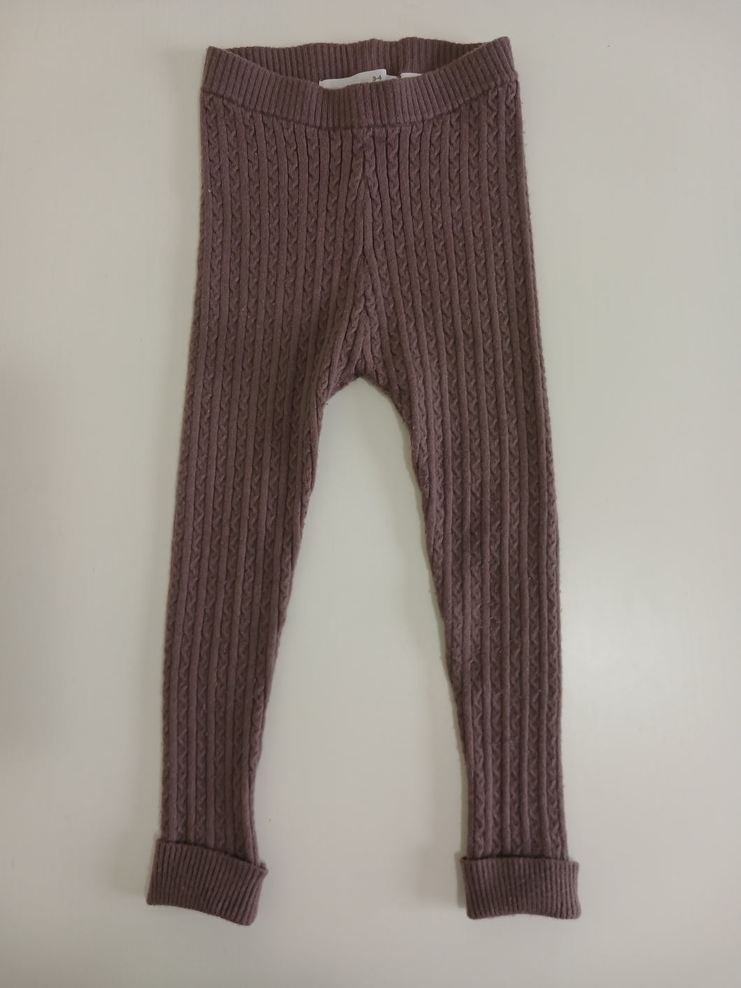 <b>Zara</b> Cafe Cableknit Leggings