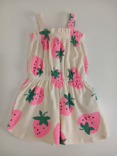 Load image into Gallery viewer, &lt;b&gt;H&amp;M&lt;/b&gt; Strawberry Terrycloth Romper NWT
