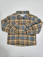Cargar imagen en el visor de la galería, Zara • Plaid Sherpa Lined Sweater Jacket
