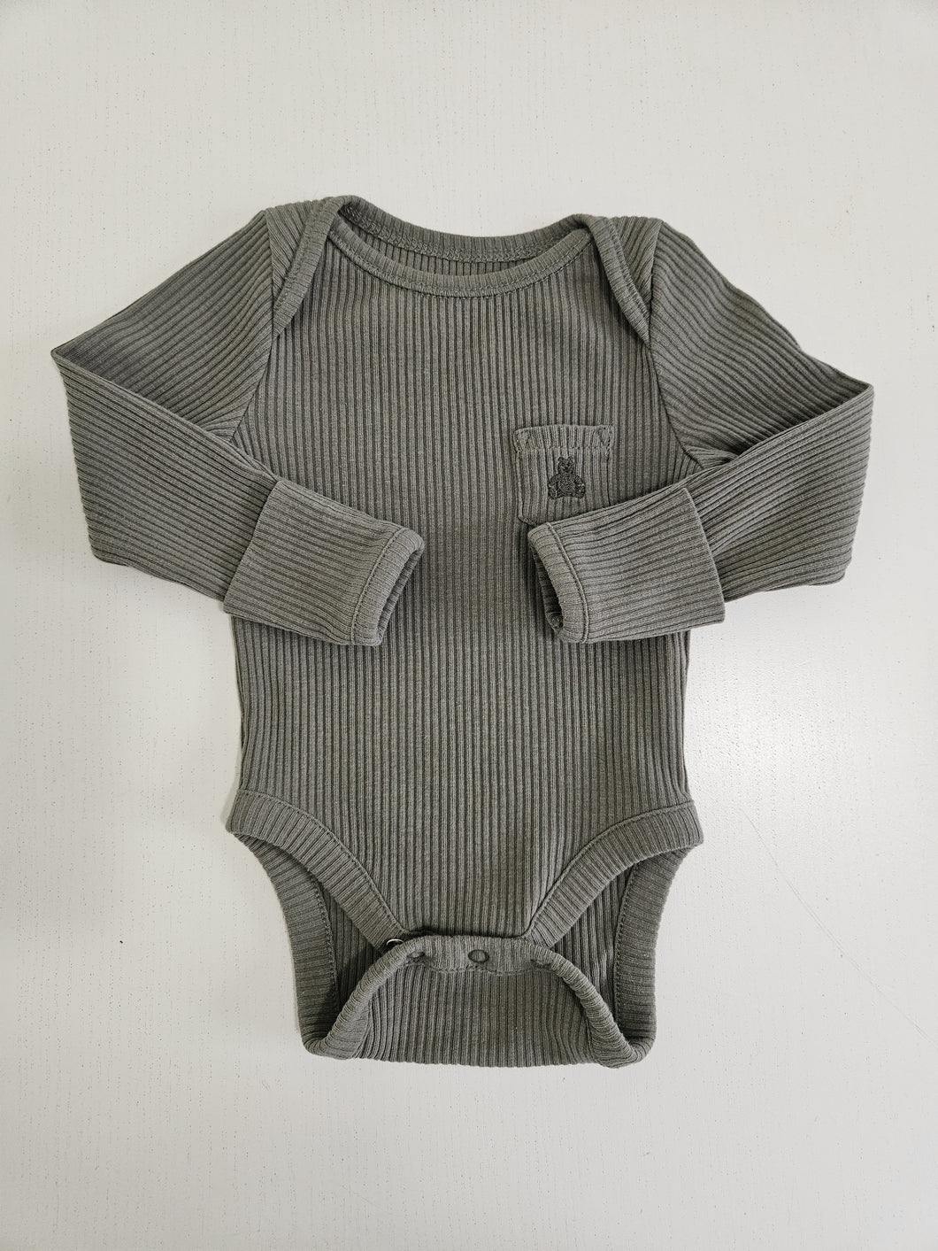 Baby Gap • Moss Ribbed Bodysuit