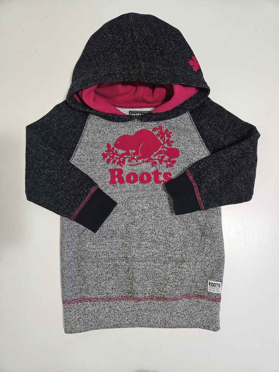ROOTS • Salt & Pepper Magenta Sweater Dress