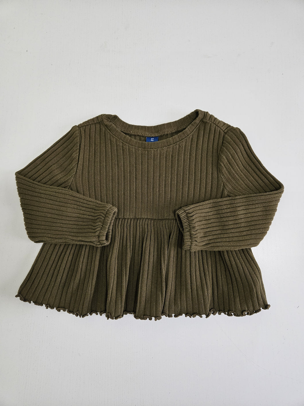 Old Navy • Ribbed Olive Shirt