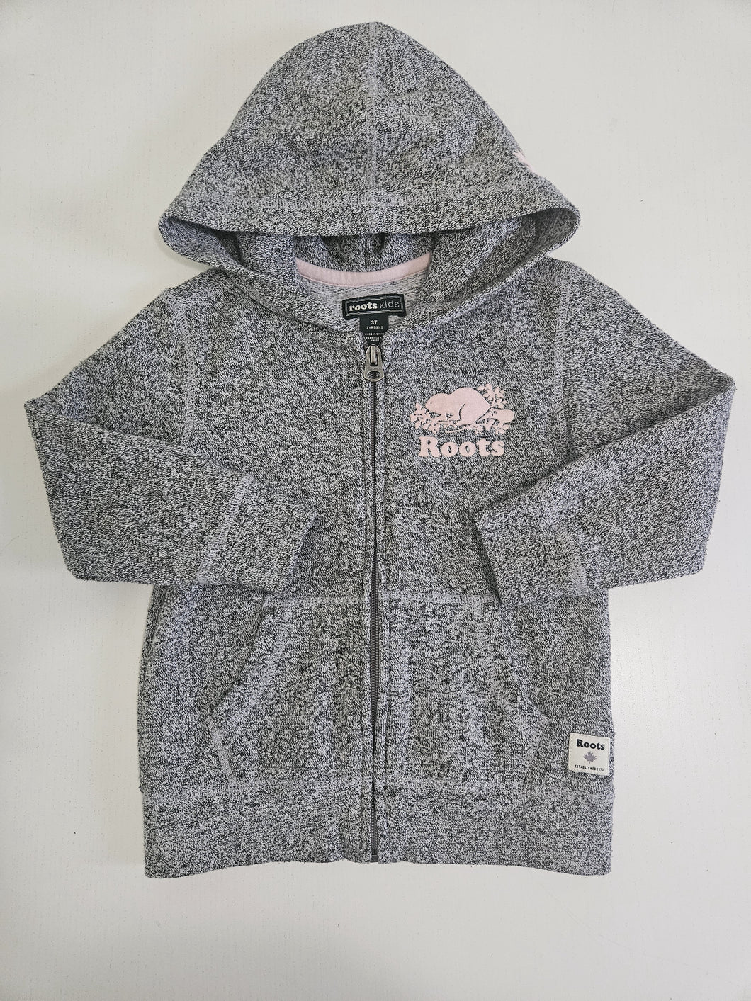 ROOTS • Salt & Pepper Zip Hoodie