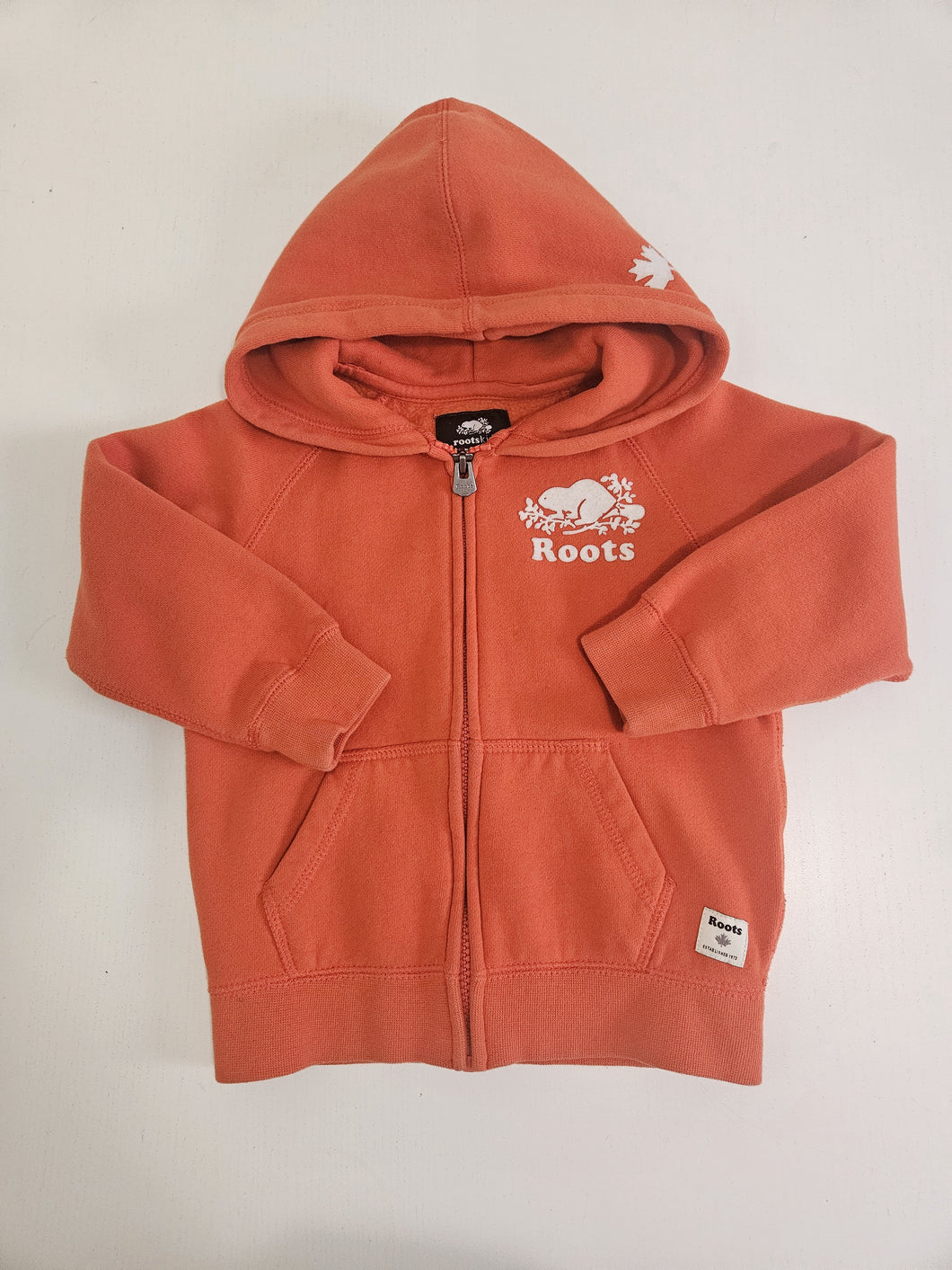 ROOTS • Orange Zip Hoodie