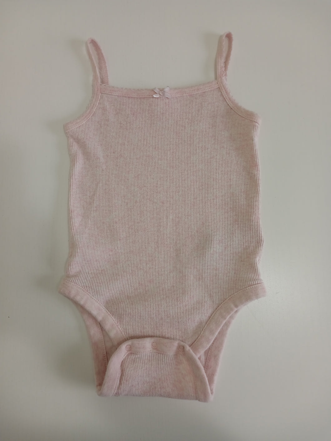 <b>Baby Gap</b> Pink Ribbed Tank Bodysuit
