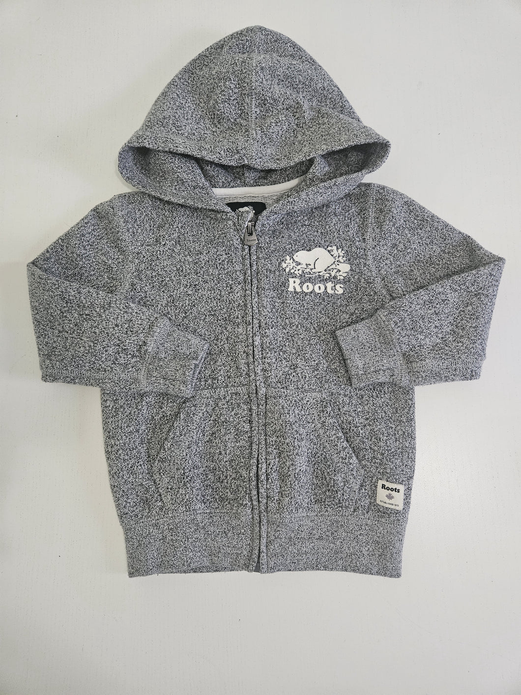 ROOTS • Salt & Pepper Zip Hoodie