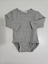 Load image into Gallery viewer, Zara • Feather Grey Ribbed Bodysuit
