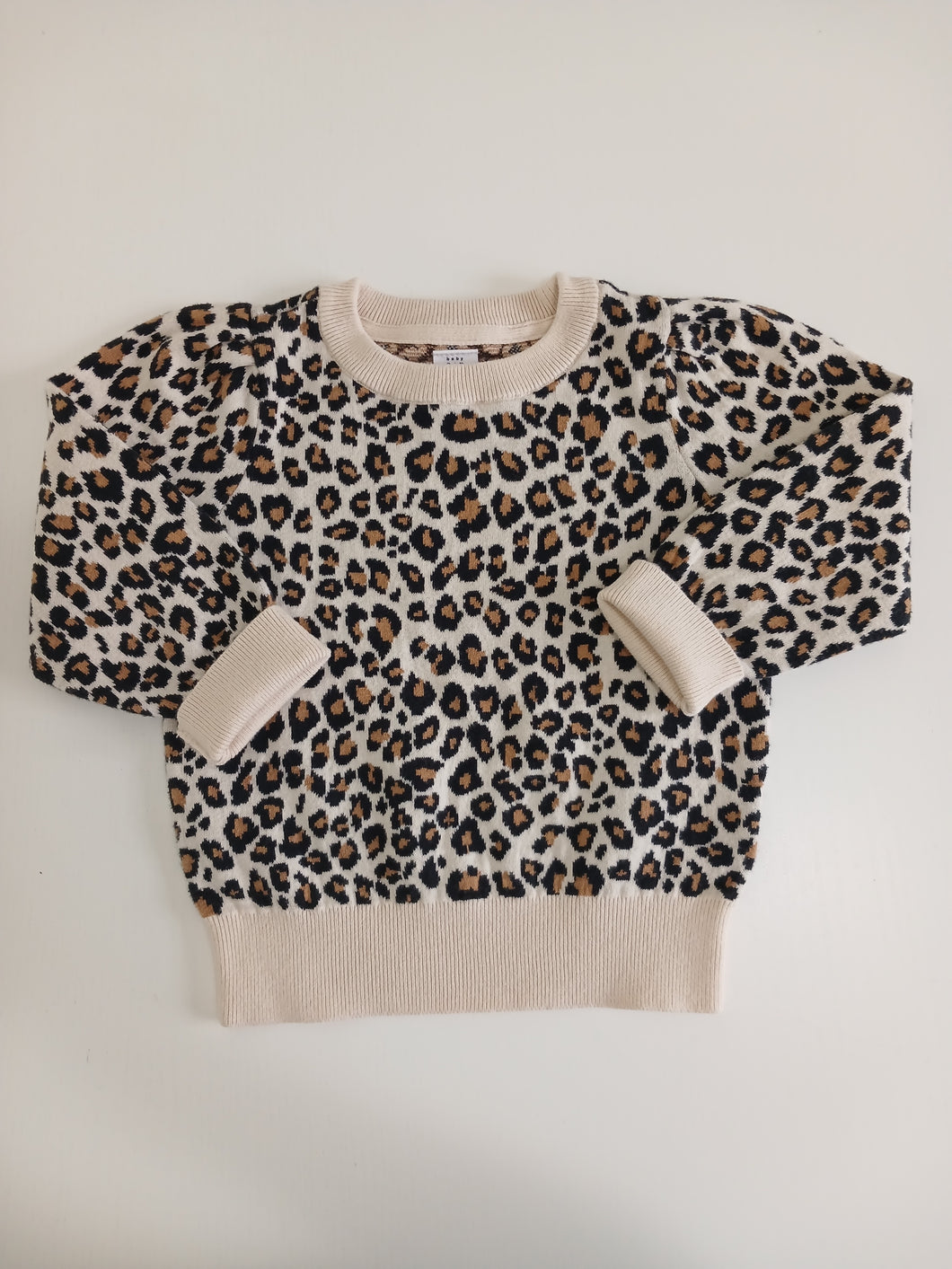 <b>Baby Gap</b> Leopard Print Knit Sweater